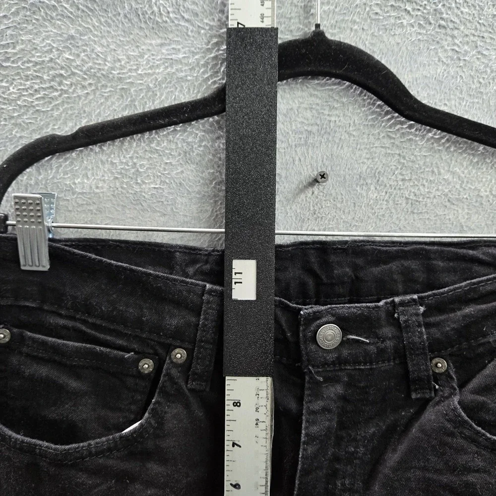Levi's 514 Men Jeans 34X30 Black Denim Straight‎ Fit 29